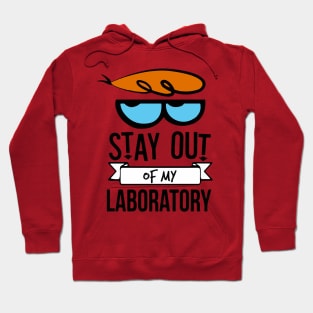 Stay out of my lab cartoon Hoodie